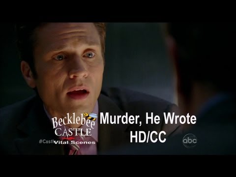 Castle 5x04  "Murder, He Wrote" Ryan Finds Out Secret Relationship (HD/CC)