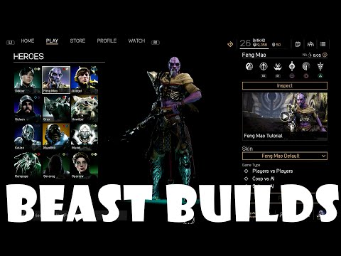 Paragon Beast Builds - Feng Mao FEROCIOUS FIGHTER (Deck Building)