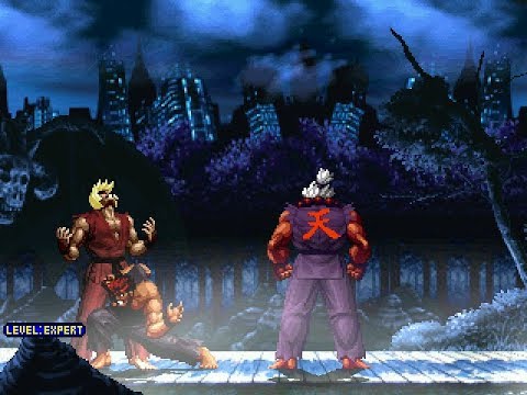 [Battle of Shun Goku Satsu!] Evil Ryu & Violent Ken vs Shin Akuma