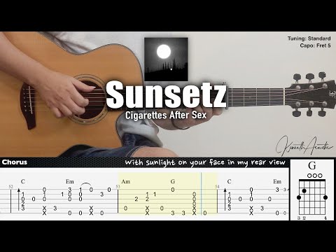 Sunsetz - CAS | Fingerstyle Guitar | TAB + Chords + Lyrics