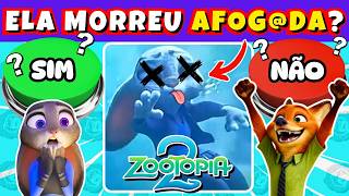 🐰🦊🎶 ZOOTOPIA 2  SIM OU NÃO  Só quem é fã vai acertar todas! 🔊 #dinoquiztopia