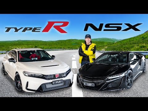 VTEC DRAG RACE: Honda NSX vs Civic Type R