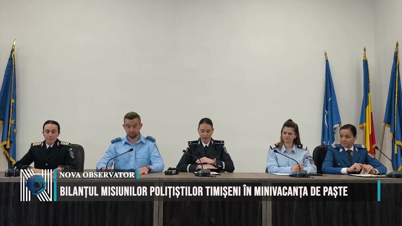 Bilanțul misiunilor polițiștilor timișeni în minivacanța de Paște