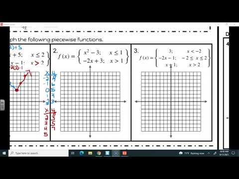 1.4 Piecewise Functions