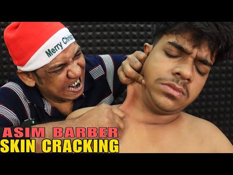 Loud Neck & Skin Cracking by Asim Barber | Head Massage & Satisfying Hair Scratching ASMR | Sleep 