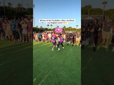 Winner of the Top Baller x Más + By Messi Los Angeles Event 🤯💥 #1v1 #football #soccer #messi #LA