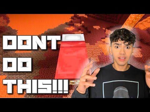 MINECRAFT PART 2 I SLEPT IN THE NETHER..