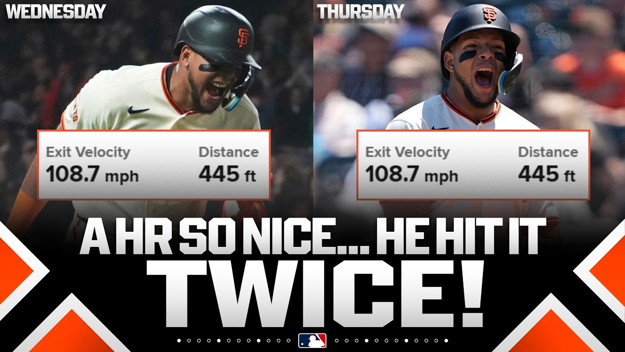 Victor Bericoto hit IDENTICAL HOME RUNS on BACK-TO-BACK DAYS for the Giants! ✌️🔥 | MLB Highlights