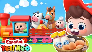 El Tren Chu Chu Visita las Granjas | Yes! Neo | Canciones Infantiles | BabyBus en Español