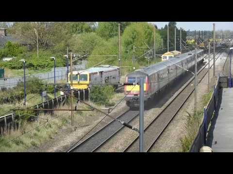 Two Tampers Running On The Slow Liine at Thirsk Station
