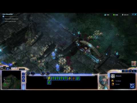 StarCraft Mass Recall Protoss Mission 1 First Strike