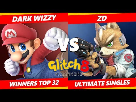 Glitch 8 SSBU - MVG | Dark Wizzy (Mario) Vs. ZD (Fox) Smash Ultimate Tournament Winners Top 32