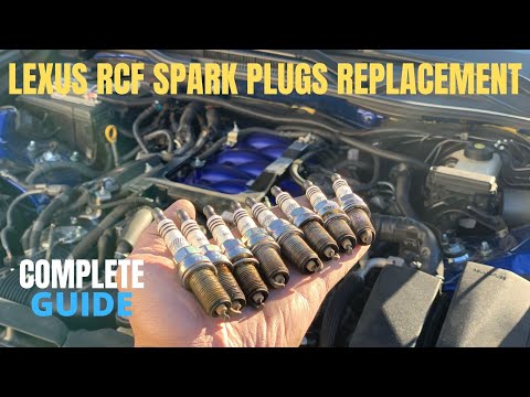 How To Do LEXUS RCF V8 Spark Plug Replacement DIY NGK 2309