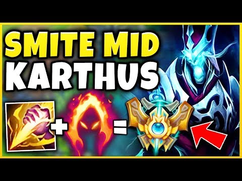 (FACE-CAM) DARK HARVEST SMITE MID KARTHUS IS 100% BUSTED! *ACTUALLY BROKEN* - League of Legends