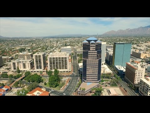 Aerial Video of Downtown Tucson, AZ