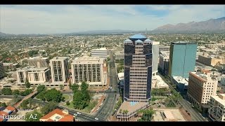 Aerial Video of Downtown Tucson, AZ