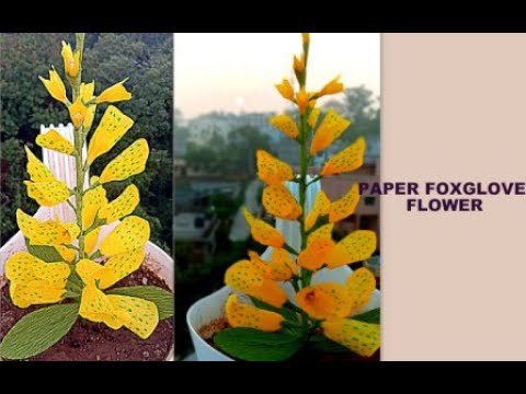 Paper Foxglove Flower/FOXGLOVE FLOWER/CRAFT #WITHME