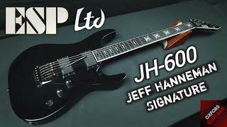 Video thumbnail for ESP LTD JH-600 Jeff Hanneman Signature 2015 H Dagger Inlays Kahler EMG Slayer guitar close up video by Oxford Guitars