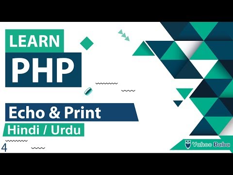 PHP Echo Print Statement Tutorial in Hindi Urdu