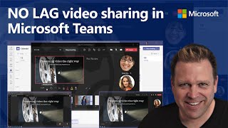 How to present videos in Microsoft Teams meetings WITHOUT LAG using we
