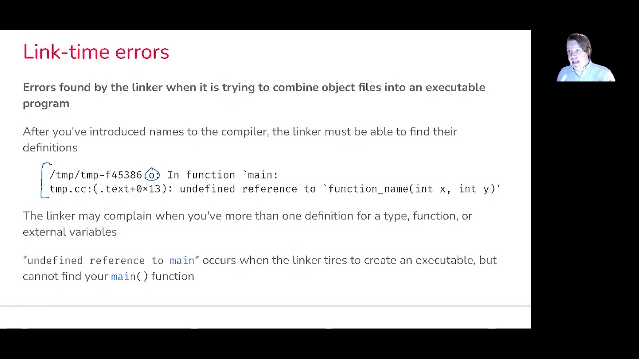 0201: Link-time errors