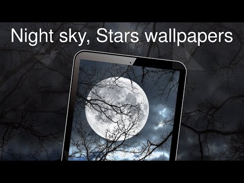 Night sky, Stars wallpapers 4k Video