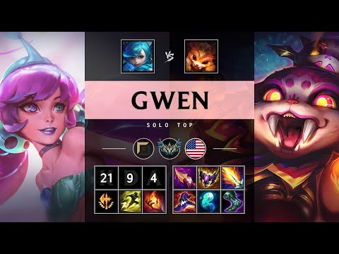 Gwen Top vs Gnar - NA Challenger Patch 25.08