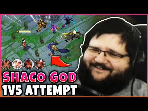 Can Pink Ward 1v5 Carry a Team of Feeders? Shaco Top Gameplay - League of Legends