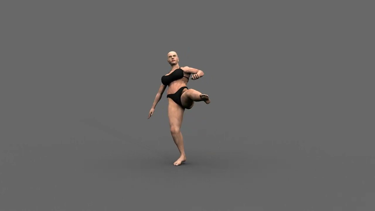 Sexycus 8K- Animated Fit Hot Woman 3D Model