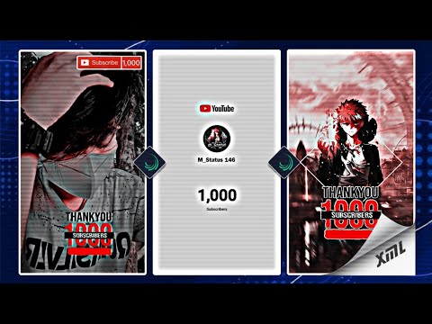 THANKS FOR 1K SUBSCRIBERS 🥺🥳 1K Subs Special New xml Preset file 📄 | #alightmotion | @M_Status 146