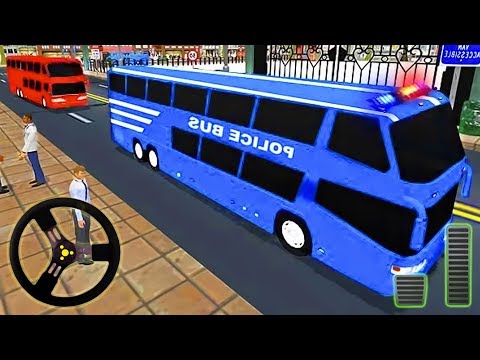 Grand Police Bus Parking - City Buses Driving Simulator | Android Gameplay