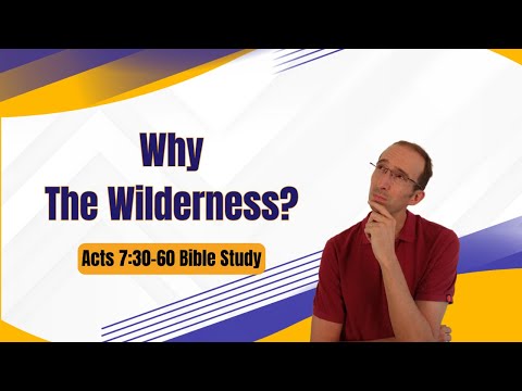 Acts 7:30-60 - Why Do So Many Saints In the Bible Spend Time in the Wilderness?