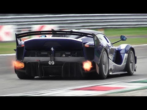 Thumbnail for 8 x Ferrari FXX K EVO Pure Sound at Monza Circuit: Accelerations, Flames & Hot Glowing Brakes! by Ferrari FXX