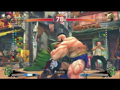 KOG [Zangief] vs shu99 [Akuma] SSF4 Japanese Online Ranked Matches - TRUE-HD