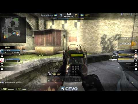 1337 vs Publiclir.se Game 1 (CEVO-P CS:GO Season 7) - Helium & HuriKane