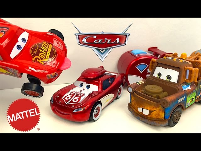 Vídeo relacionado con Disney Store Set de Juguetes de baño de Cars de Disney Pixar, Contiene Cinco Figuras, Incluye a Rayo Mcqueen, Mate, el camión de Bomberos Rojo, Sheriff y Sargento, Adecuado a Partir de los 6 Meses.