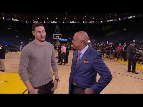 Klay Thompson after Game 2 win "I'm hard on myself, I'm happy with how I played tonight"