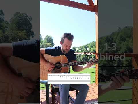 Fast Bluegrass Position Shifting Lick-W Tabs #acousticguitar #bluegrassguitar