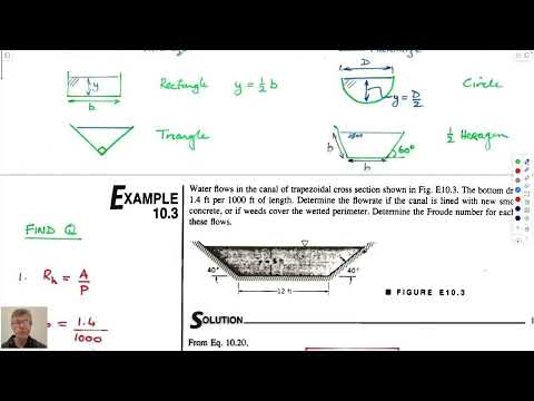 13:2 Open Channel Flows - Gradually Varying Flows, Energy, Critical Depth and Froude Number