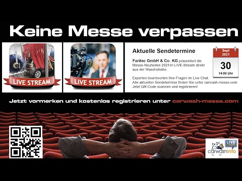 carwash-messe.com LIVE-Stream Faritec