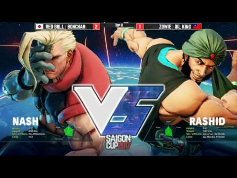 【SFV: SAIGON CUP 2017 - TOP 8】RED BULL | BONCHAN vs ZOWIE | OIL KING