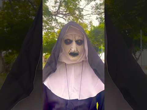 Me encontré a la monja 🙀😬😳 #shortsfeed #halloween #lamonja #comedia #alfredolarin