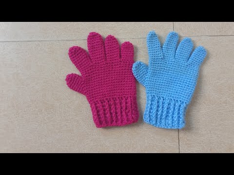 crochet hand gloves for 1 to 10 years old ( subtitles available)