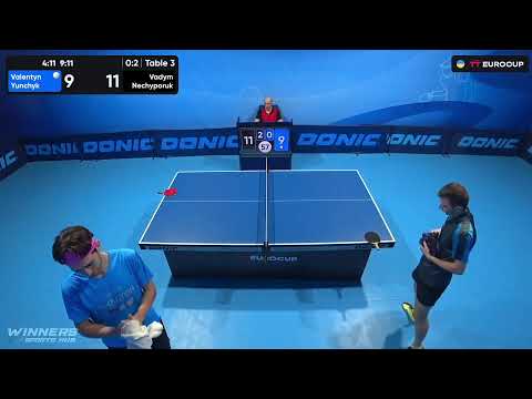 17:10 Valentyn Yunchyk - Vadym Nechyporuk 29.09.2023 TT Euro.Cup  Ukraine Star. TABLE 3