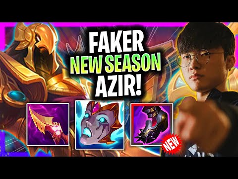 FAKER IS A GOD WITH AZIR! | *NEW NOXUS SEASON* T1 Faker Plays Azir Mid vs Orianna!  Season 2025