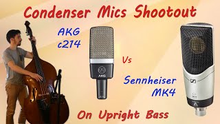 Video thumbnail for AKG C 214 vs Sennheiser MK4 - Condenser Mics Shootout on Upright Bass - Want 2 Check by Want 2 Check