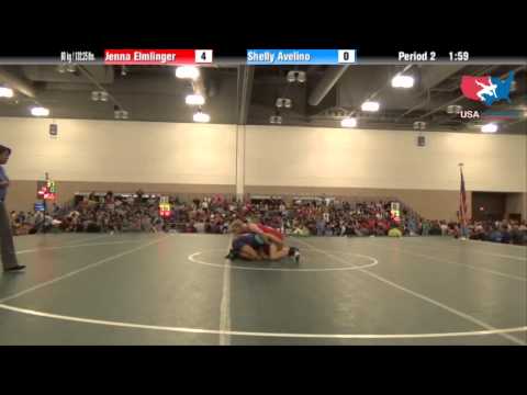 FILA Cadet 60 kg / 132.25 lbs. - Jenna Elmlinger vs. Shelly Avelino