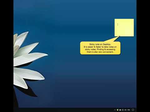 Creating desktop sticky notes