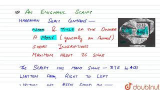 SEALS, SCRIPTS & WEIGHTS | 12 | BRICKS, BEADS AND BONES | HISTORY | MICROCONCEPTS | Doubtnut