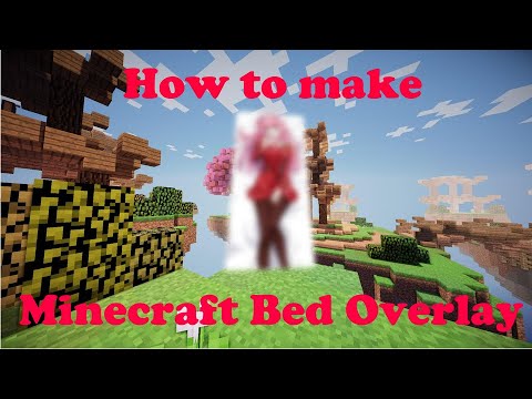 How to Make a bed Overlay of Your Waifu For MInecraft | Bed Overlay Texture pack Tutorial